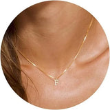 Initial Letter Pendant Necklace