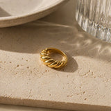 Titanium Twisted Band Ring
