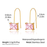 Multi Colour Teardrop & Pearl Drop Earrings
