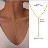 Grace Y-Drop Lariat Necklace