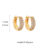 Cubic Zirconia Tiny Huggie Hoops