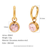 Two-Tone Classic Hoop Earrings