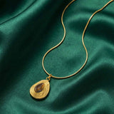 Tiger Eye & Lapis Pendant Necklace