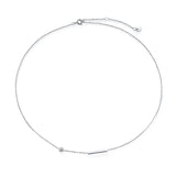 Dainty Sideways Cross Choker