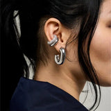 Zircon Double Layer Ear Cuffs