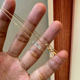 Triple Zircon Delicate Necklace