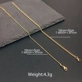 Men's Gold Chain Bracelet Set