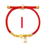 Initial Heart Charm Bracelet