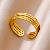 Classic Gold Band Ring - Style 4