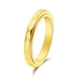 Faceted Spinner Band Ring