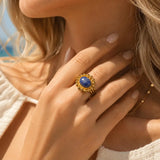 Lapis Lazuli Oval Ring