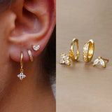 Bloom Crystal Drop Earring Set