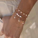 Teardrop Zircon Crystal Bangle