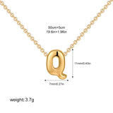 Petite Bubble Initial Charm Necklace