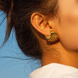 Vintage Conch Shell Drop Earrings