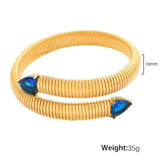 Punk Thick Gold Elastic Cuff