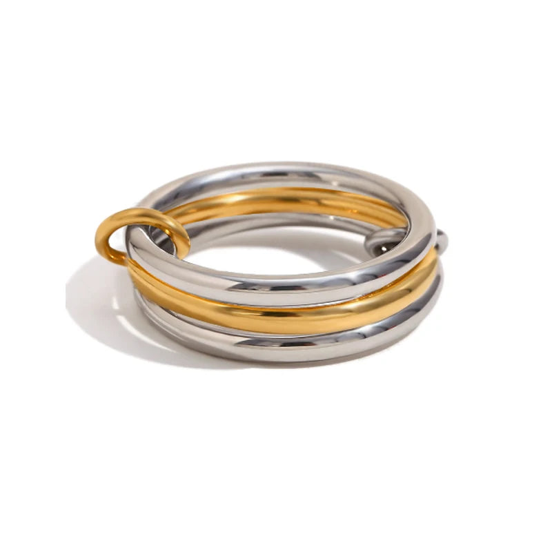 Mixed Metal Stacking Ring
