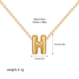 Petite Bubble Initial Charm Necklace