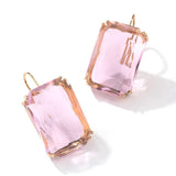 Crystal Square Drop Earrings