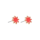 Summer Flower Zircon Stud Earrings