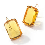 Crystal Square Drop Earrings