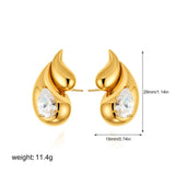 Crystal Double Teardrop Earrings
