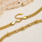 White Zircon Daisy Mesh Choker