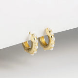 Cubic Zirconia Rainbow Ear Cuff Set
