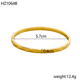 Gold Hollow Bangle Bracelet