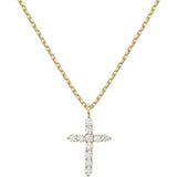 Gold Cross Pendant Necklace