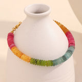 Multicolour Natural Stone Beaded Choker
