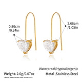 Multi Colour Teardrop & Pearl Drop Earrings