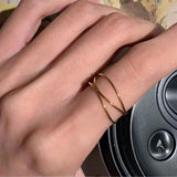 Vintage Multi-Layer Gold Ring