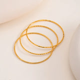 Glossy Gold Stackable Bangle