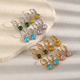 Two-Tone Classic Hoop Earrings