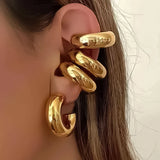 Luna C-Shape Clip Earrings