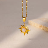 Sunflower Pendant Necklace