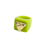 Chunky Resin Flower Ring
