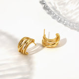 Twisted Braid Hoop Earrings