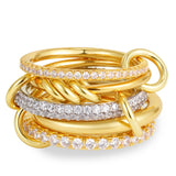 Multi-Layer Stackable Cubic Zirconia Ring