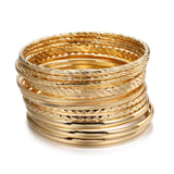 Cuban Chain Bracelet Set (12-Piece)