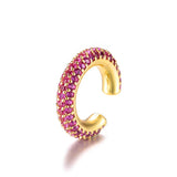 Celestia Pavé Ear Cuff – No Piercing Sparkle Hoop