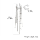 Pearl Tassel Ear Cuff (2-Piece)