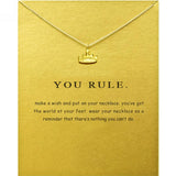 You Rule Crown Necklace