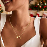 Heart Initial Layered Necklace