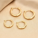 Gold Geometric Hoop Earrings