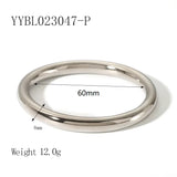 18K Gold-Plated Hollow Cuff Bracelet