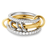 Multi-Layer Stackable Cubic Zirconia Ring