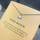 You Rule Crown Necklace