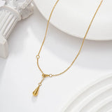 Double Waterdrop Y-Necklace